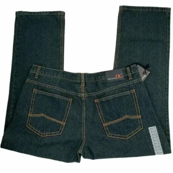 Denim Culture Straight Leg Dark Wash Denim Men Jeans Size 40x30 New - Picture 4 of 9